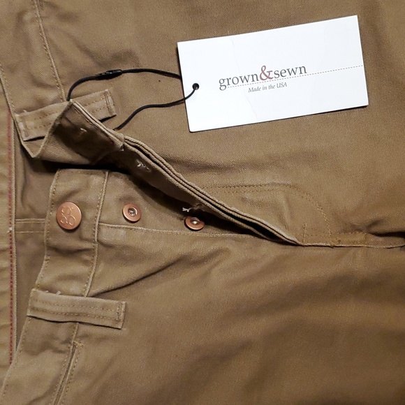 NWT Grown & Sewn 12oz Foundation Pant Made in USA Button-Fly Size 33 Like Filson - Picture 5 of 5